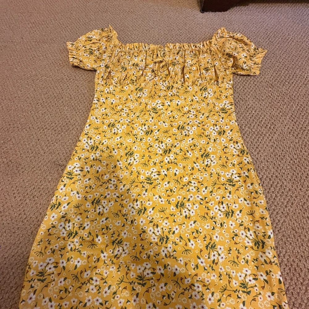 Floral Yellow Dress